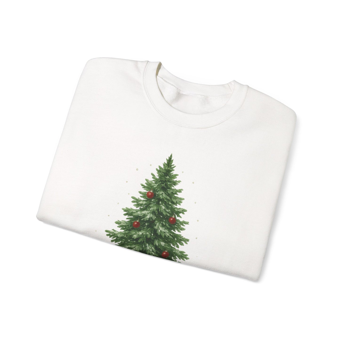 Cozy Christmas Sweater, Holiday Gift, Winter Warmth, Unisex Crewneck, Festive Apparel, Christmas Tree Design, Casual Comfort