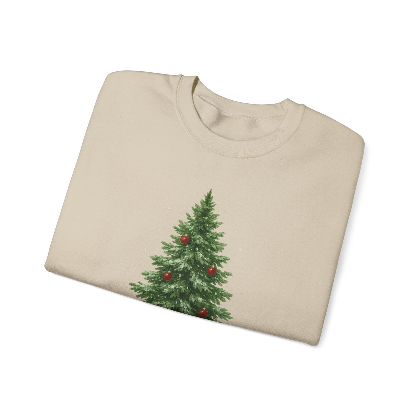 Cozy Christmas Sweater, Holiday Gift, Winter Warmth, Unisex Crewneck, Festive Apparel, Christmas Tree Design, Casual Comfort