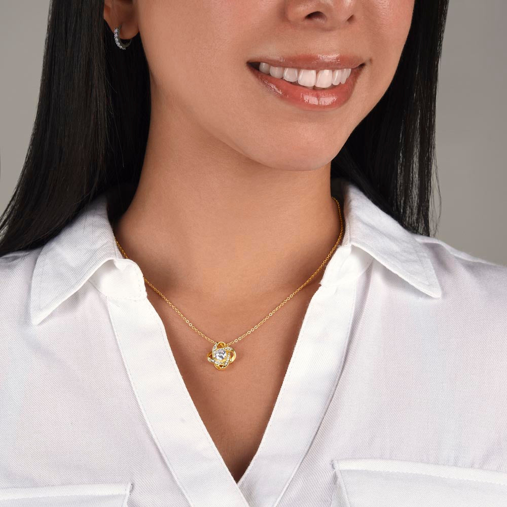 To My Daughter - Never Forget That I Love You Forever Necklace With Message Card