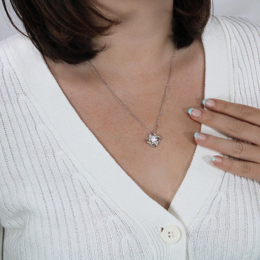 To My Daughter - Never Forget That I Love You Forever Necklace With Message Card