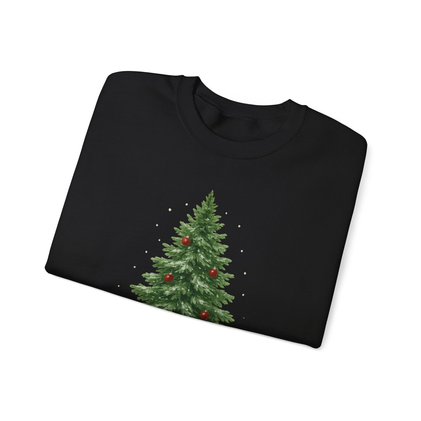 Cozy Christmas Sweater, Holiday Gift, Winter Warmth, Unisex Crewneck, Festive Apparel, Christmas Tree Design, Casual Comfort
