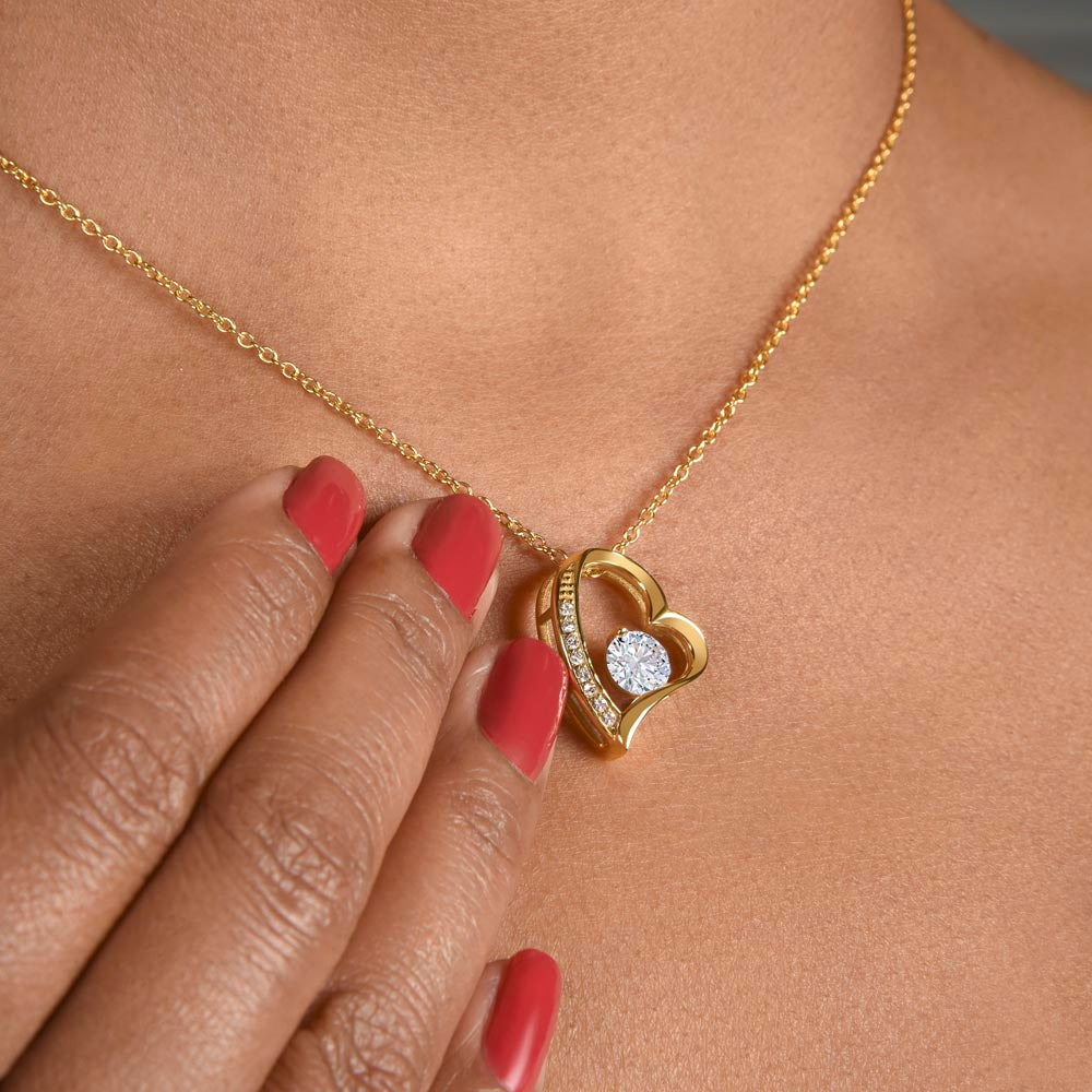 To My Soulmate – Meeting You Was Fate Heart Necklace with Message Card