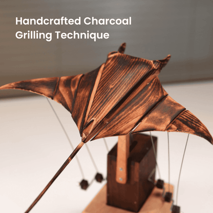 Handcrafted Wooden Manta Ray