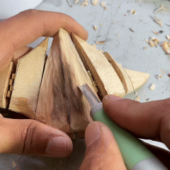 Handcrafted Wooden Manta Ray