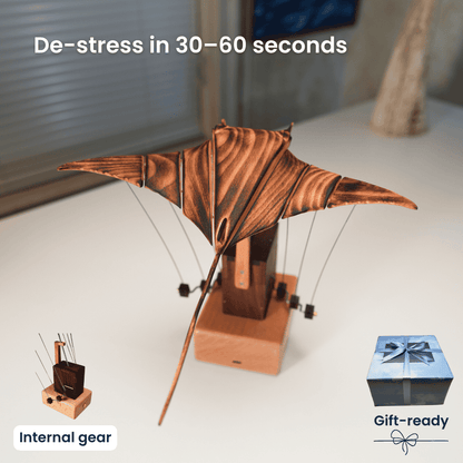 Handcrafted Wooden Manta Ray