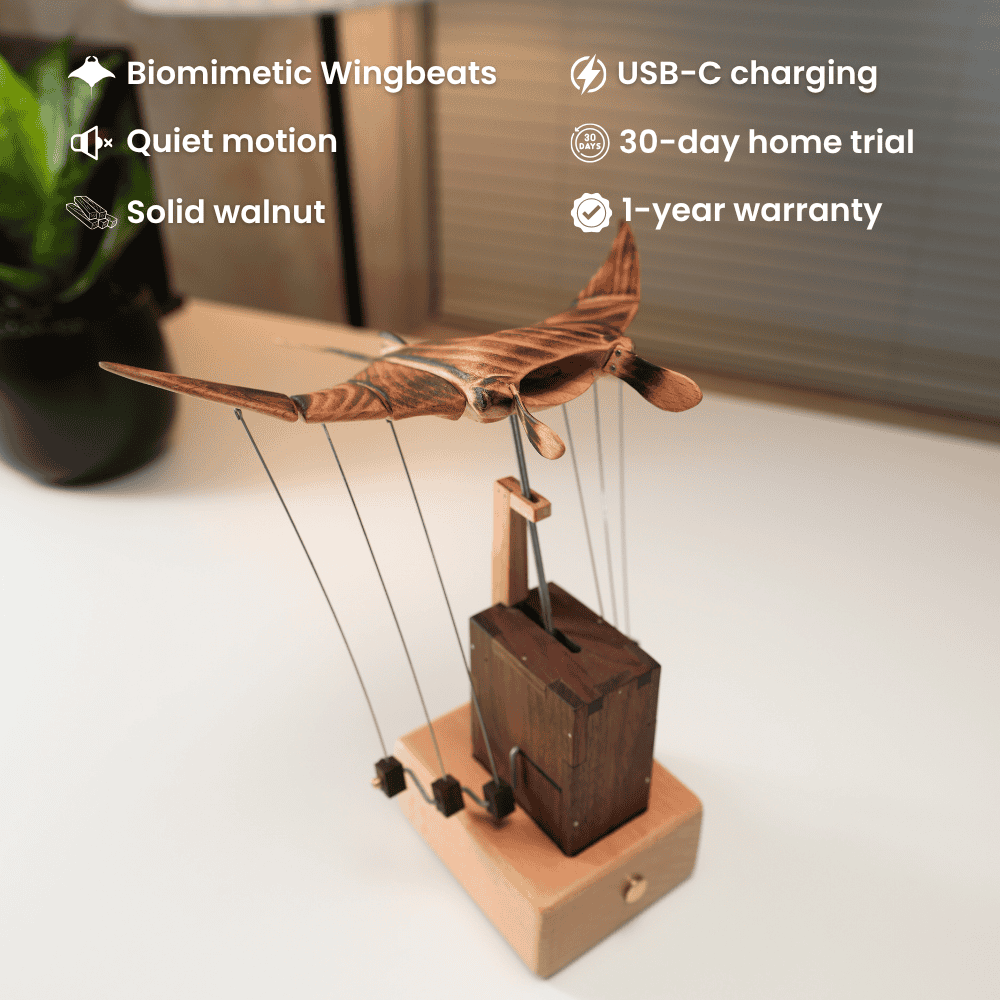 Handcrafted Wooden Manta Ray