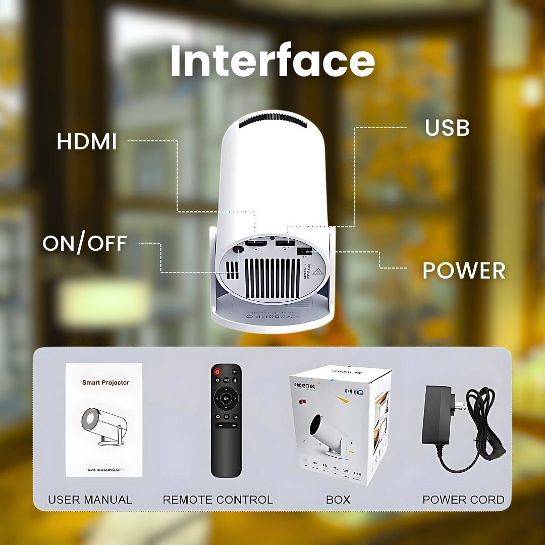 CozyGlobe Mini Projector