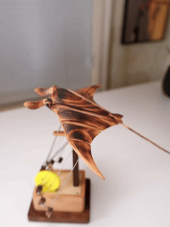 Handcrafted Wooden Manta Ray